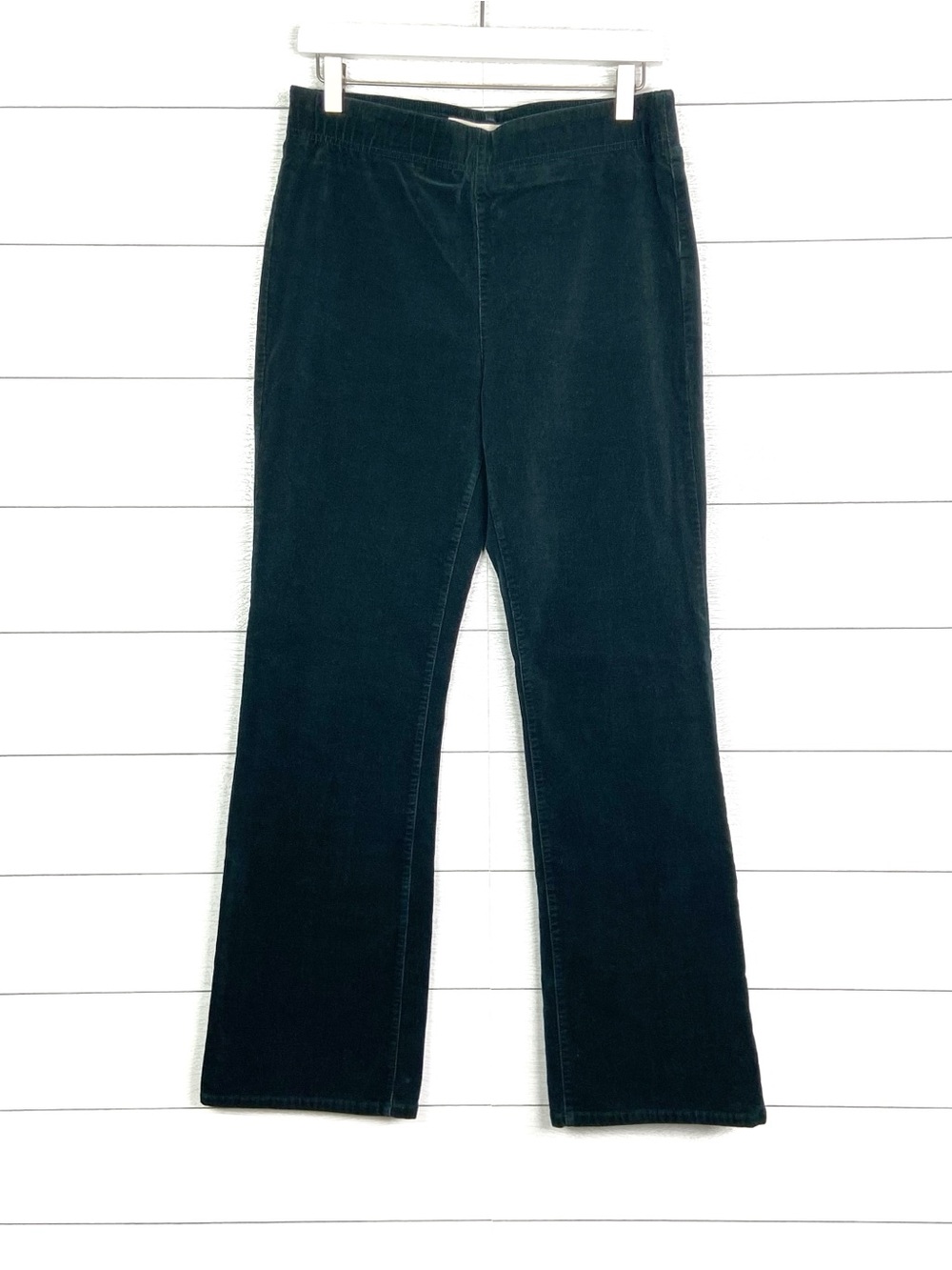 SOFT SURROUNDINGS Green Corduroy Pull On Bootcut Pants Medium Fall